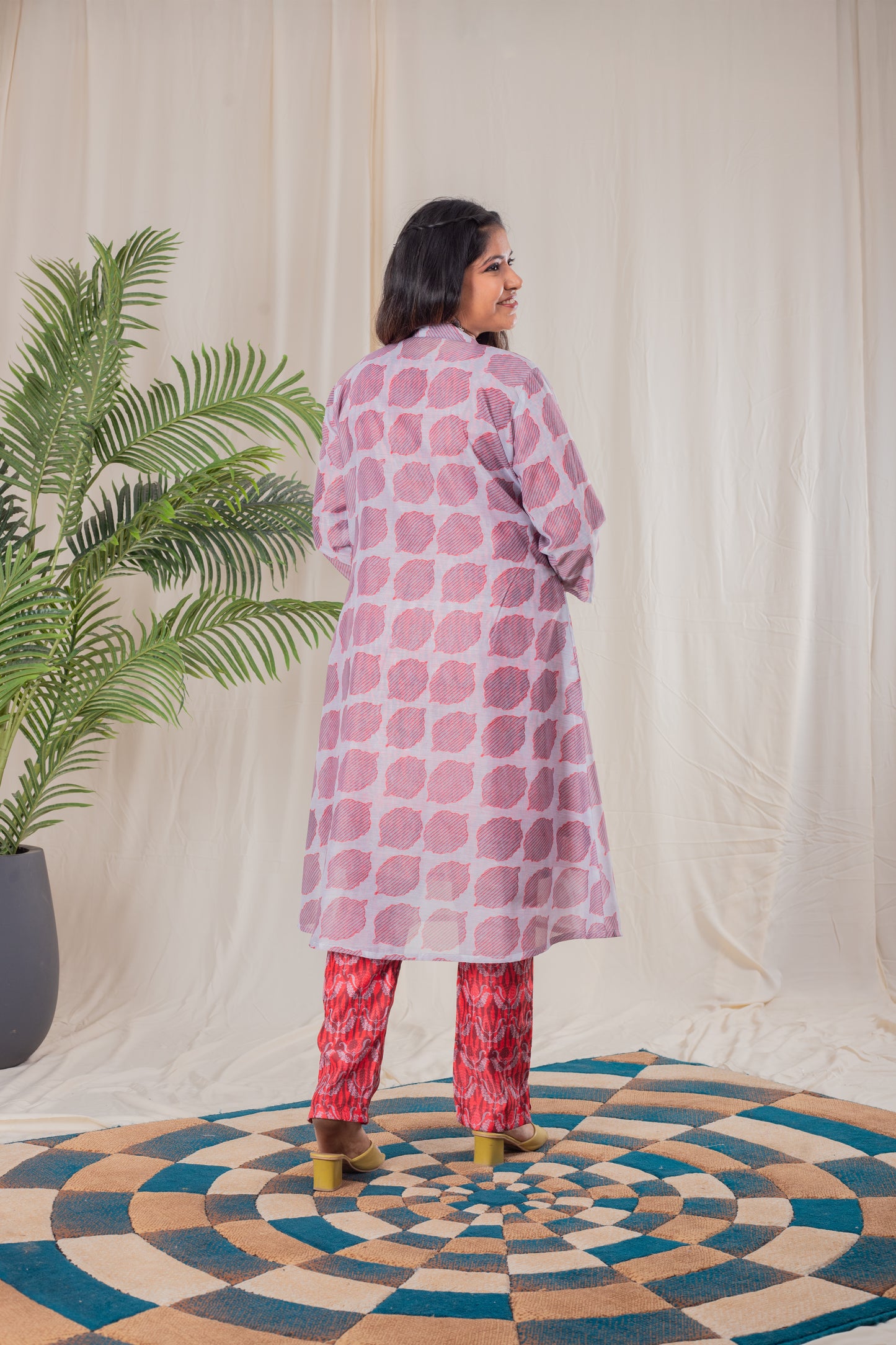 A-line Kurta Set with Koti