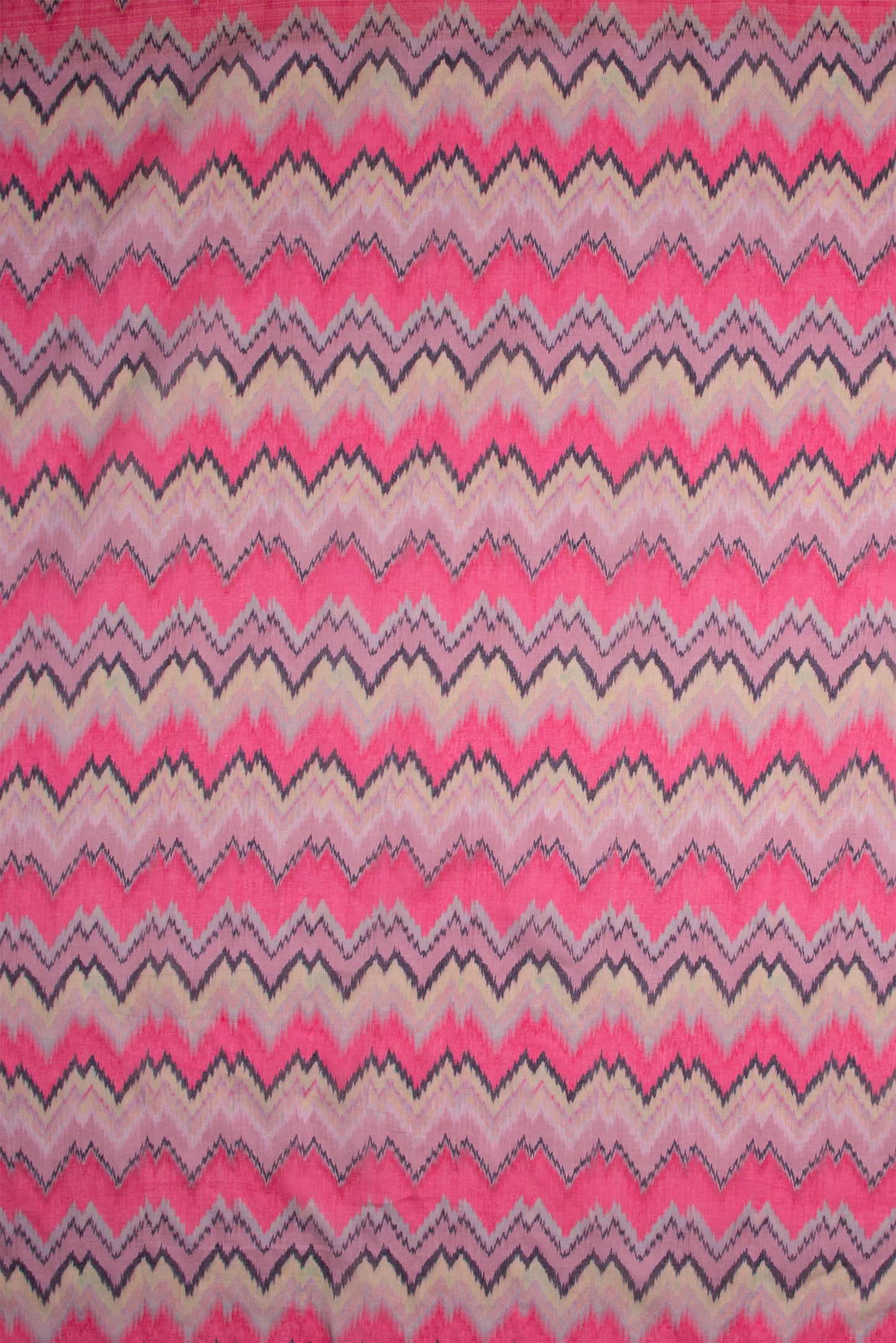 Maavish | Digital Floral Print Poly-Linen Saree Pink