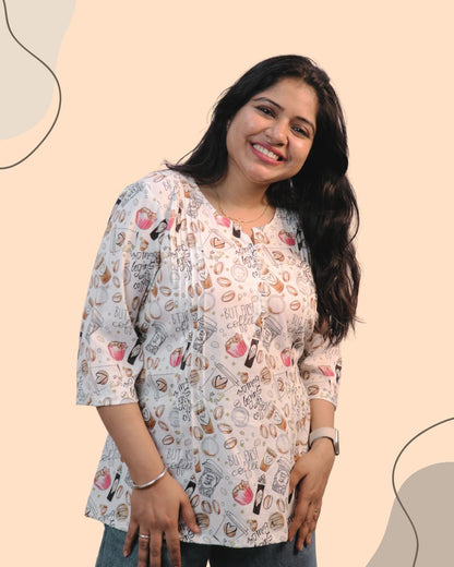 Chit Chat Printed Short Kurti