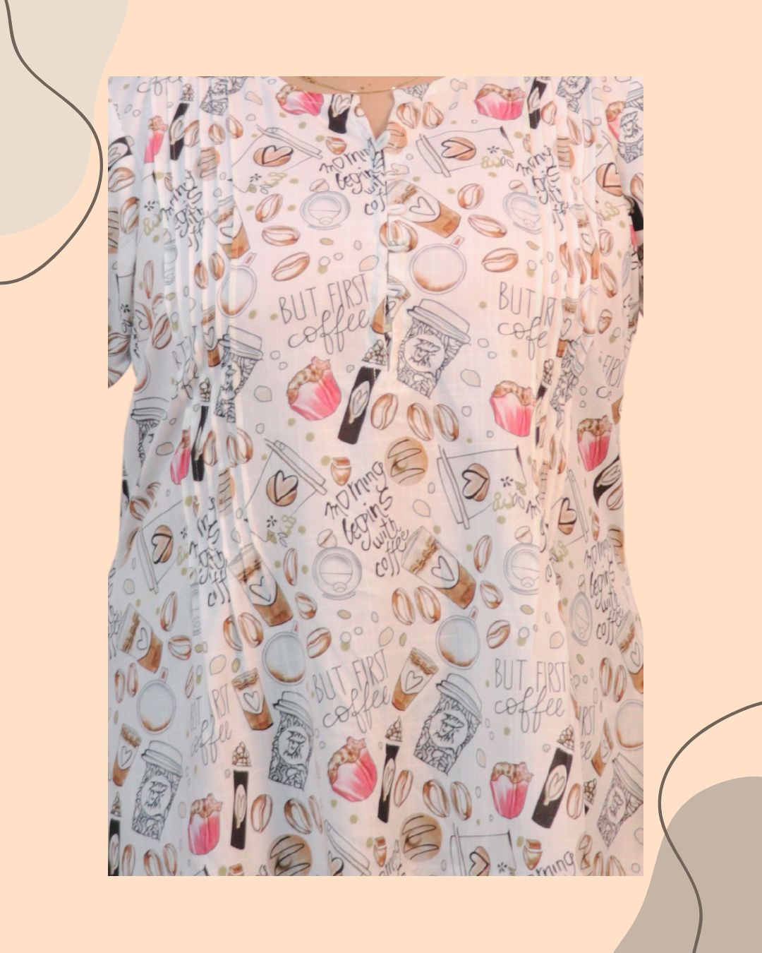 Chit Chat Printed Short Kurti
