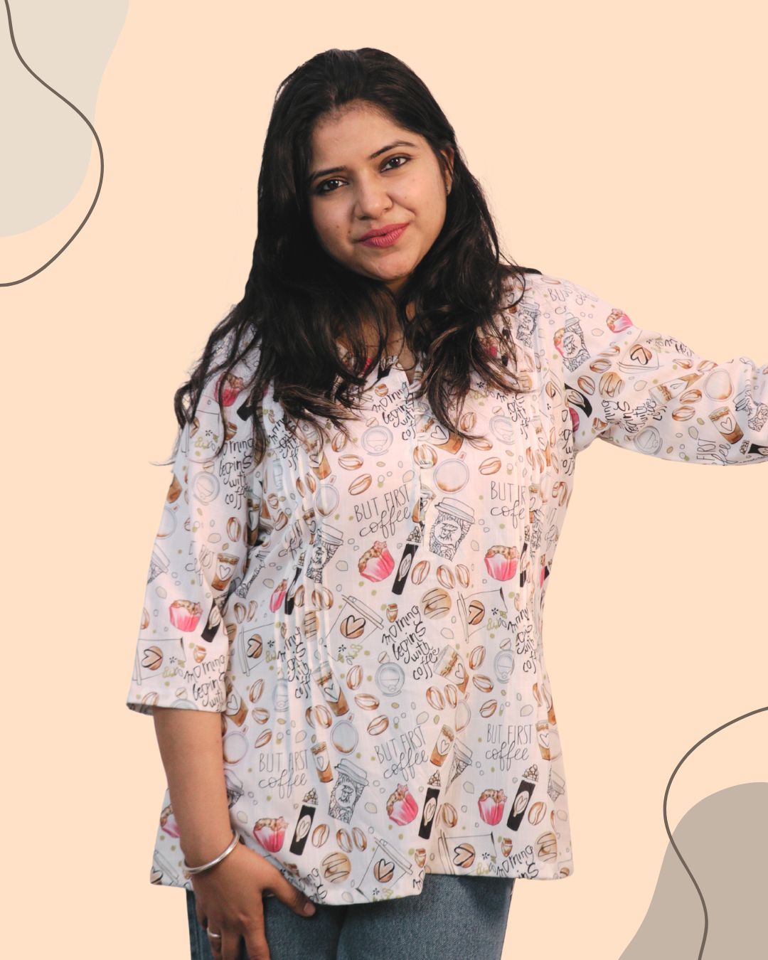 Chit Chat Printed Short Kurti