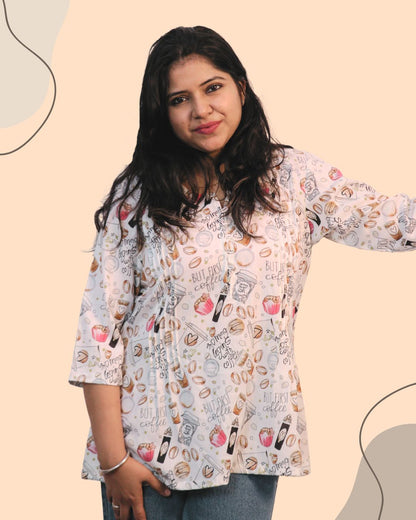 Chit Chat Printed Short Kurti