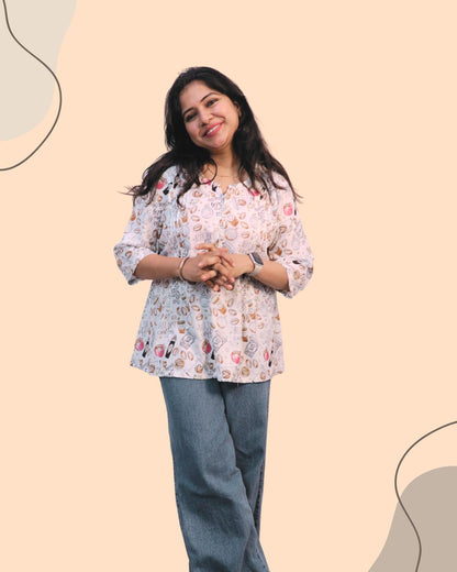 Chit Chat Printed Short Kurti