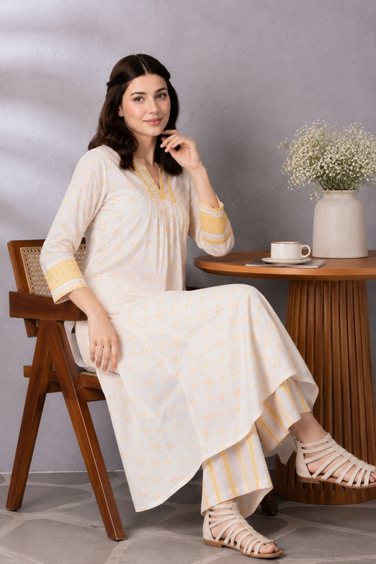 Summer A line Kurta Set.
