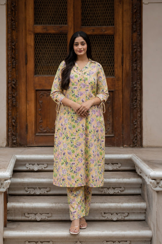 Albela Yellow Kurta Set.